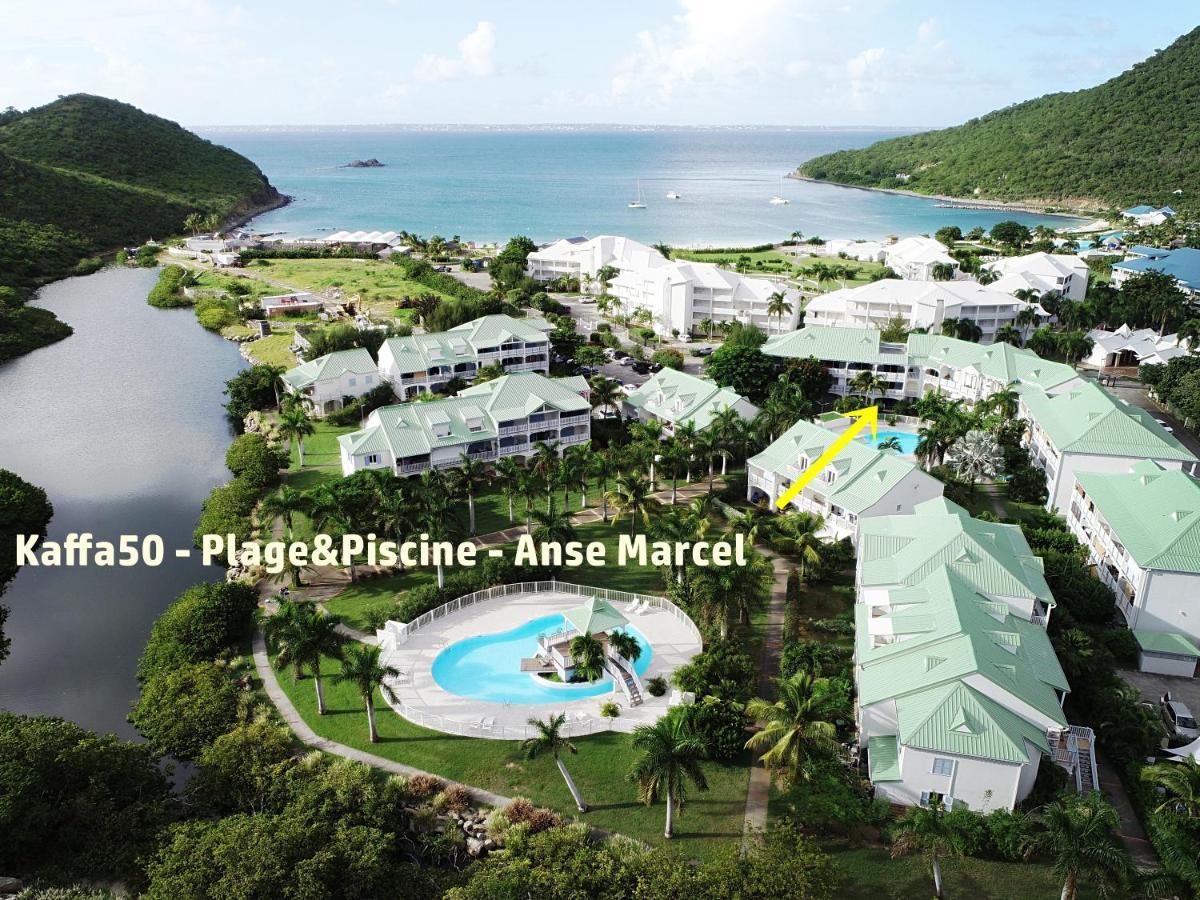 Kaffa50 - Plage & 3Piscines - Anse Marcel Apartment Exterior photo