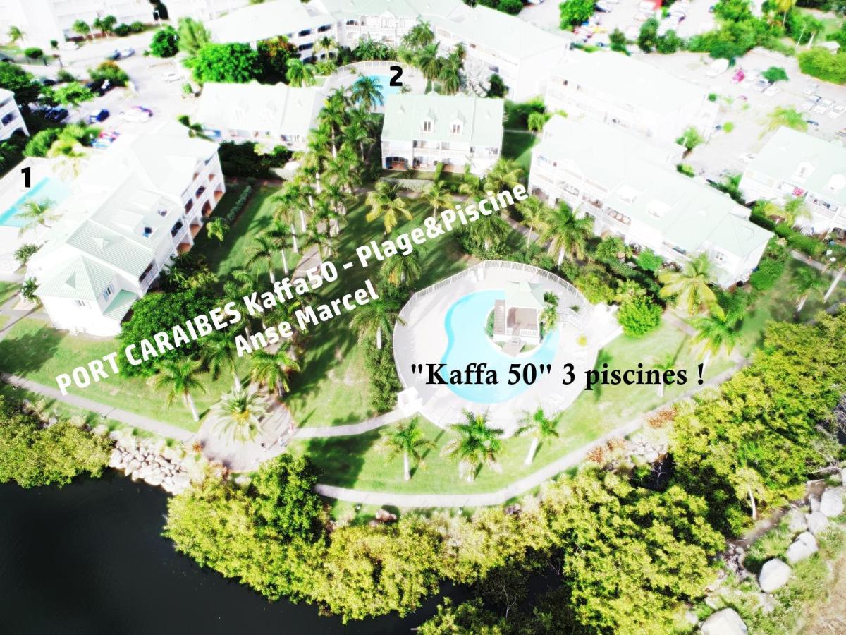 Kaffa50 - Plage & 3Piscines - Anse Marcel Apartment Exterior photo